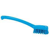 Brosse avec manche ergonomique bleu fibre médium 26 cm