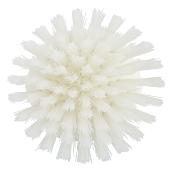 Brosse ronde ergonomique blanc fibre dure diam. 11 cm