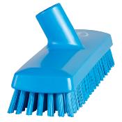 Balai-brosse Lave-pont bleu fibre très dure 27 cm