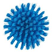 Brosse ronde ergonomique bleu fibre dure diam. 11 cm