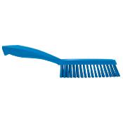 Brosse fine avec manche bleu fibre extra dure 30 cm