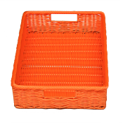 Panière 2 poignées orange "Corail" 40 x 30 cm SUPER PROMO !