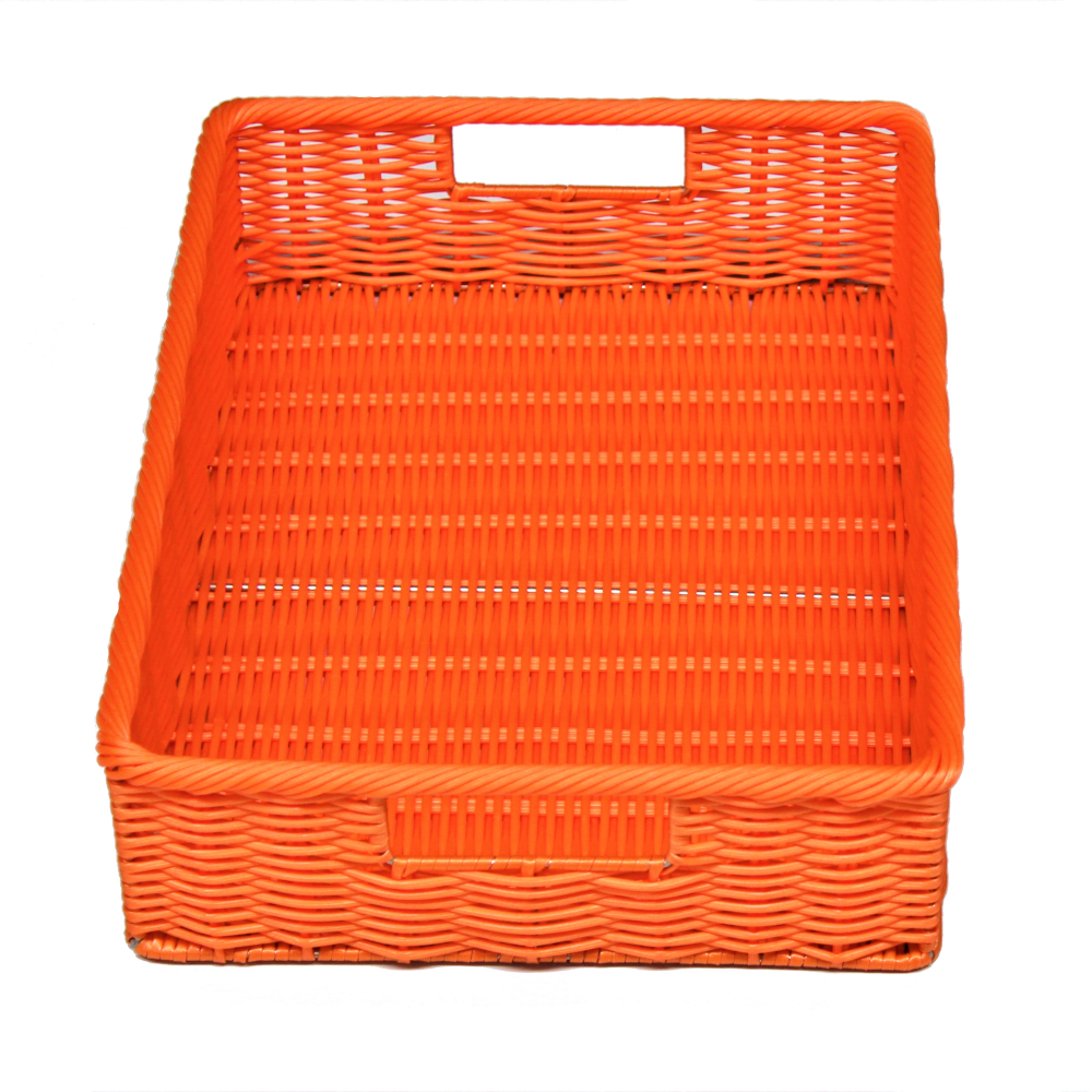 Panière 2 poignées orange "Corail" 40 x 30 cm SUPER PROMO !